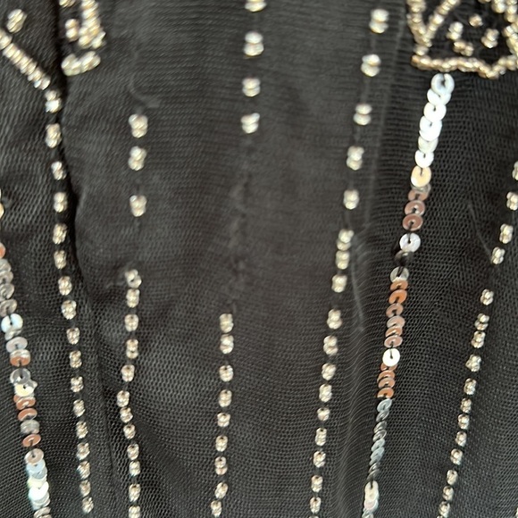 Pisarro Nights
Pisarro Nights Cold Shoulder Short Sleeve Gown Black/silver Sz 4 - Picture 11 of 13